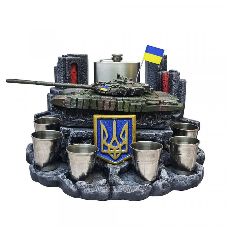 Сувенір штоф  "Танк Т-72Б" №1 (П1) (без посуду)