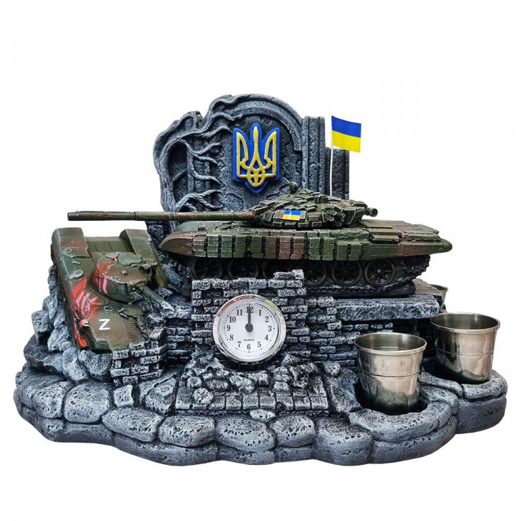 Сувенір штоф  "Танк Т-72Б" №4 (П4) (без посуду)