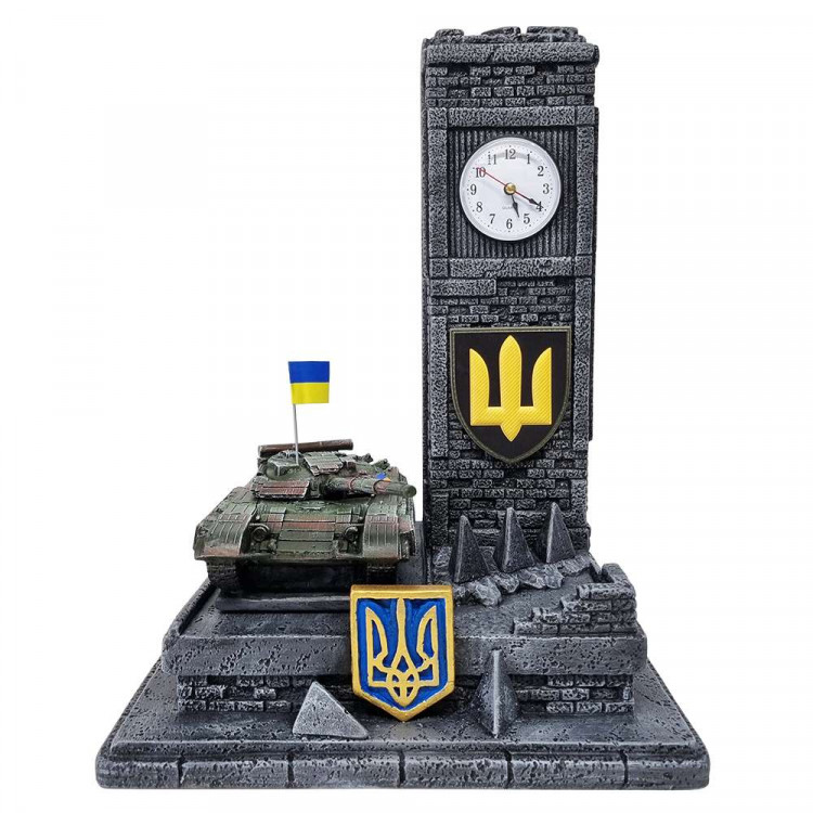 Сувенір годинник "Український  танк Т-64 БВ" №1