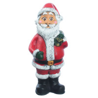 Сувенір декор для дому Санта №2 новорічний подарунковий, гіпс ручна робота 28 см