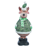 Сувенір декор для дому Олень №1 новорічний подарунковий, гіпс 34 см