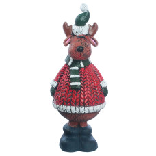 Сувенір декор для дому Олень №2 новорічний подарунковий, гіпс 34 см