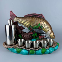 Сувенір патріотичний штоф підставка Короп гіпс, подарунковий міні-бар стандарт