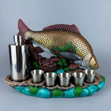 Сувенір патріотичний штоф підставка Короп гіпс, подарунковий міні-бар стандарт Сувенір патріотичний штоф підставка Короп гіпс, подарунковий міні-бар стандарт