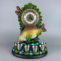 Сувенір патріотичний штоф підставка Короп 2 гіпс, подарунковий міні-бар стандарт