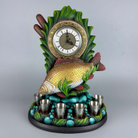 Сувенір патріотичний штоф підставка Короп 2 гіпс, подарунковий міні-бар basic