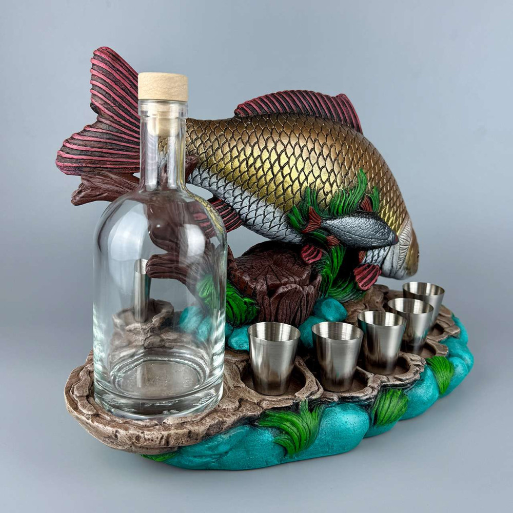 Сувенір патріотичний штоф підставка Короп гіпс, подарунковий міні-бар basic